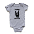 Rock Music Graphic Short-Sleeve Bodysuit – Unisex (3M–18M)