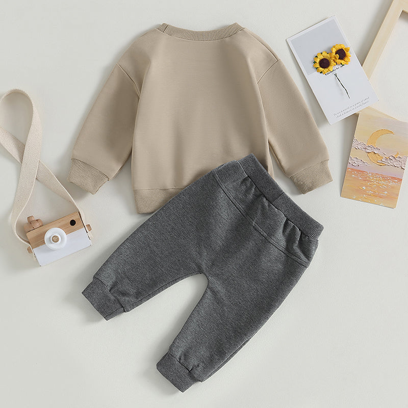 Little Dude Sweatshirt & Sweatpants Combo