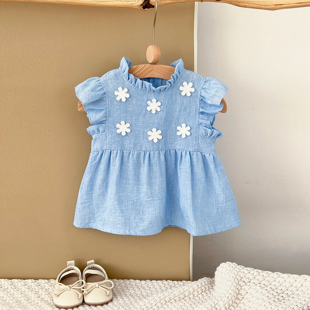 Floral Princess Dress – Baby Girl (6M–3T)