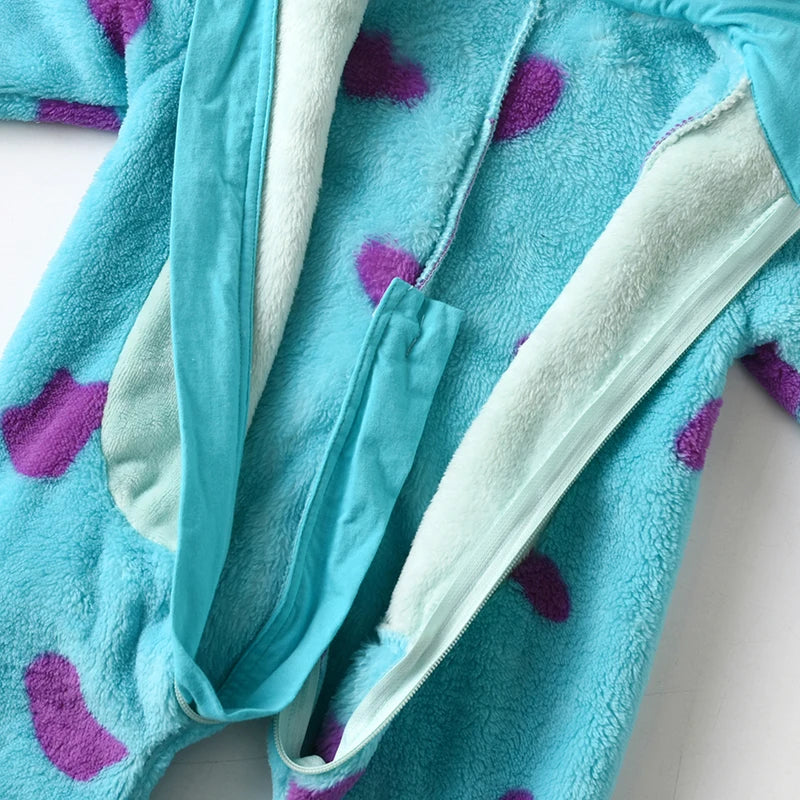Animal Hooded Fleece Jumpsuit – Unisex (12M–5T)