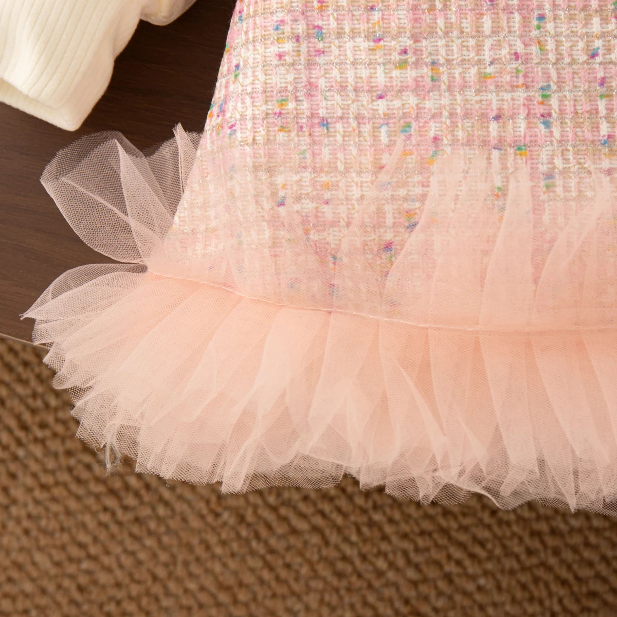 Bow & Mesh Princess Dress – Baby Girl (9M–3T)