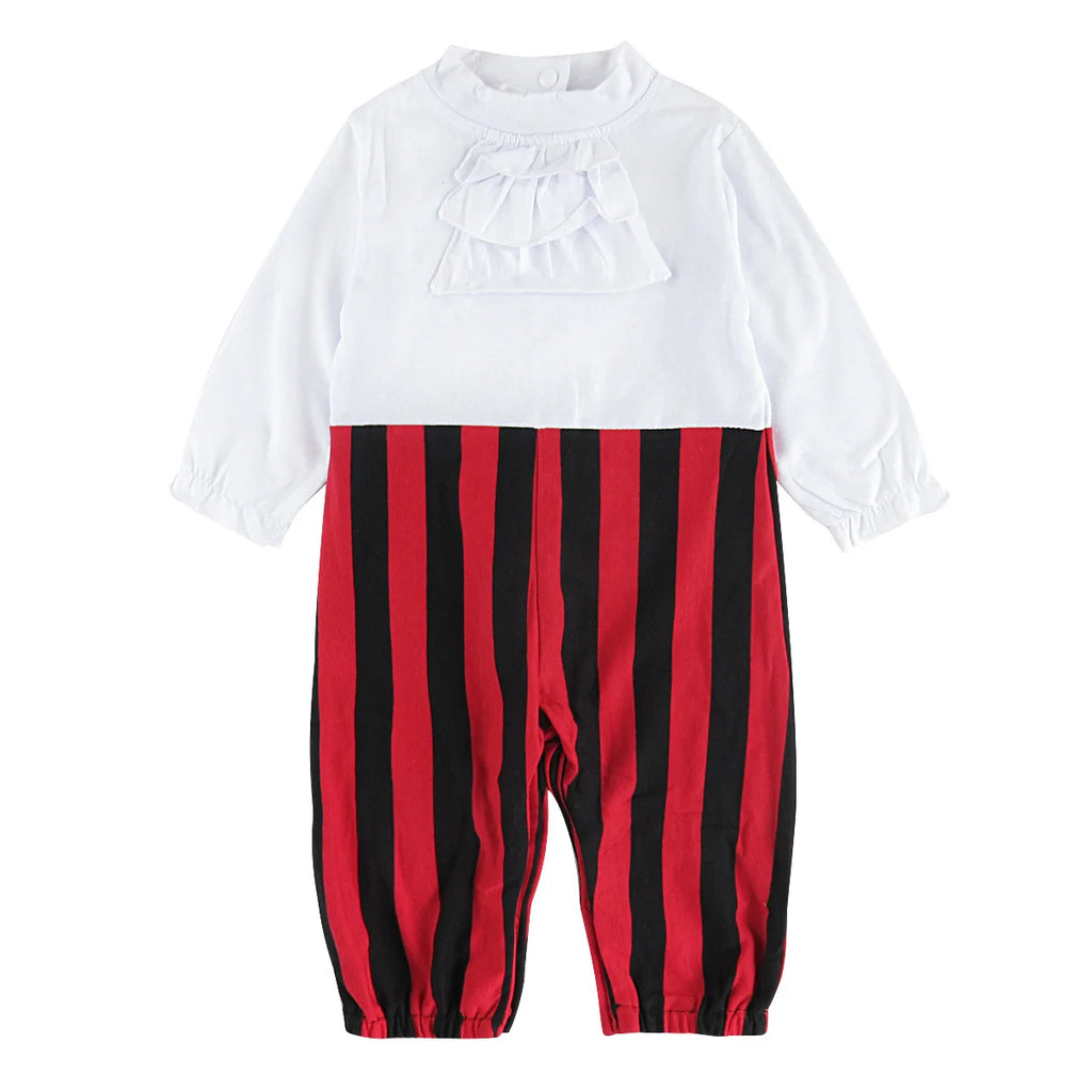 Pirate Captain Costume Romper & Hat Set – Boys (0–24M)