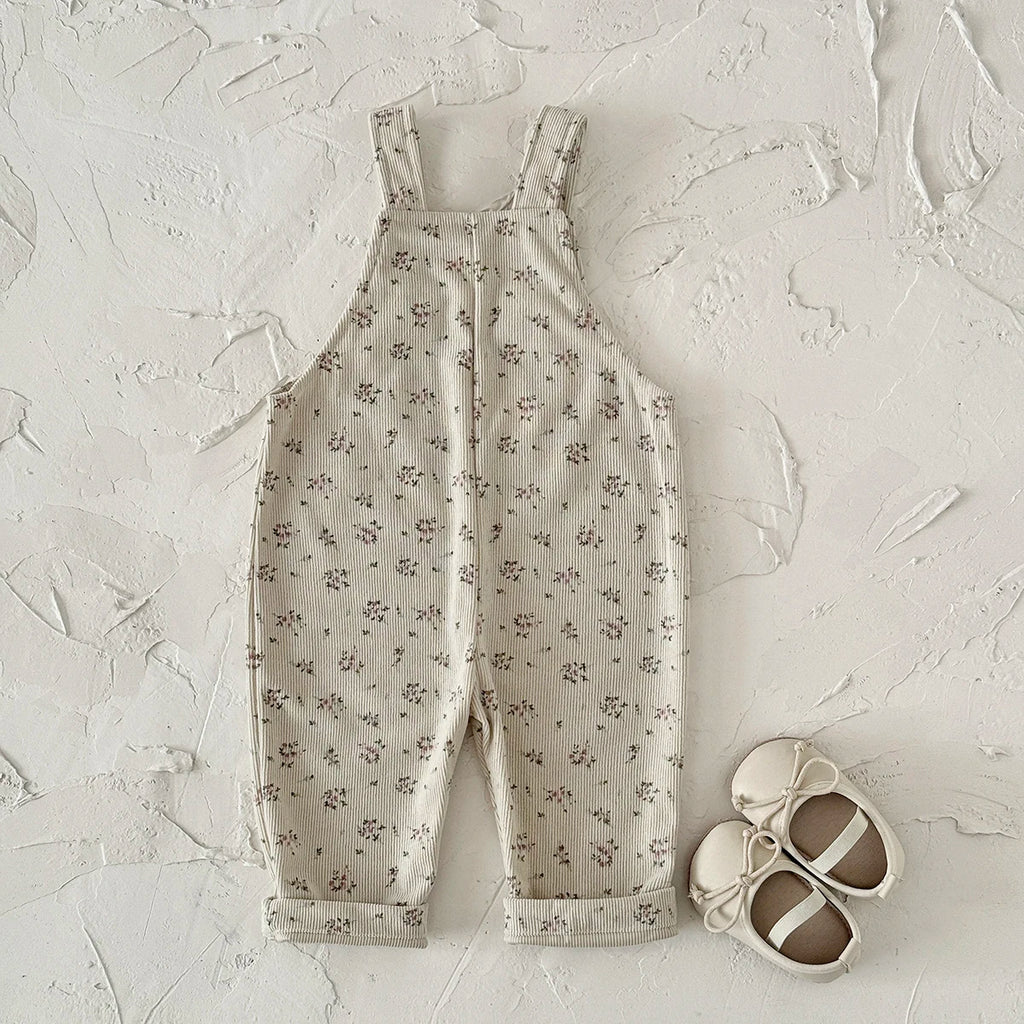 Floral Sleeveless Jumpsuit – Baby Girl (6M–3T)