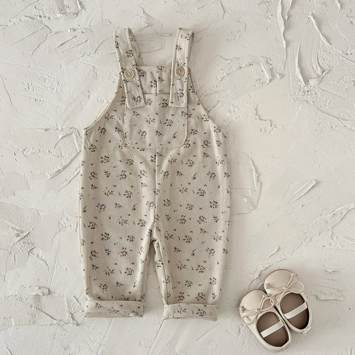 Floral Sleeveless Jumpsuit – Baby Girl (6M–3T)