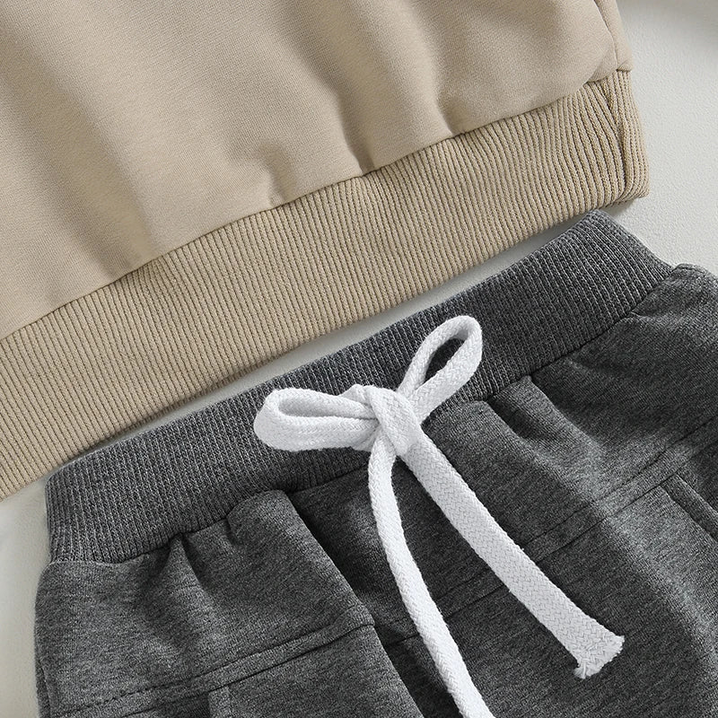 Little Dude Sweatshirt & Sweatpants Combo