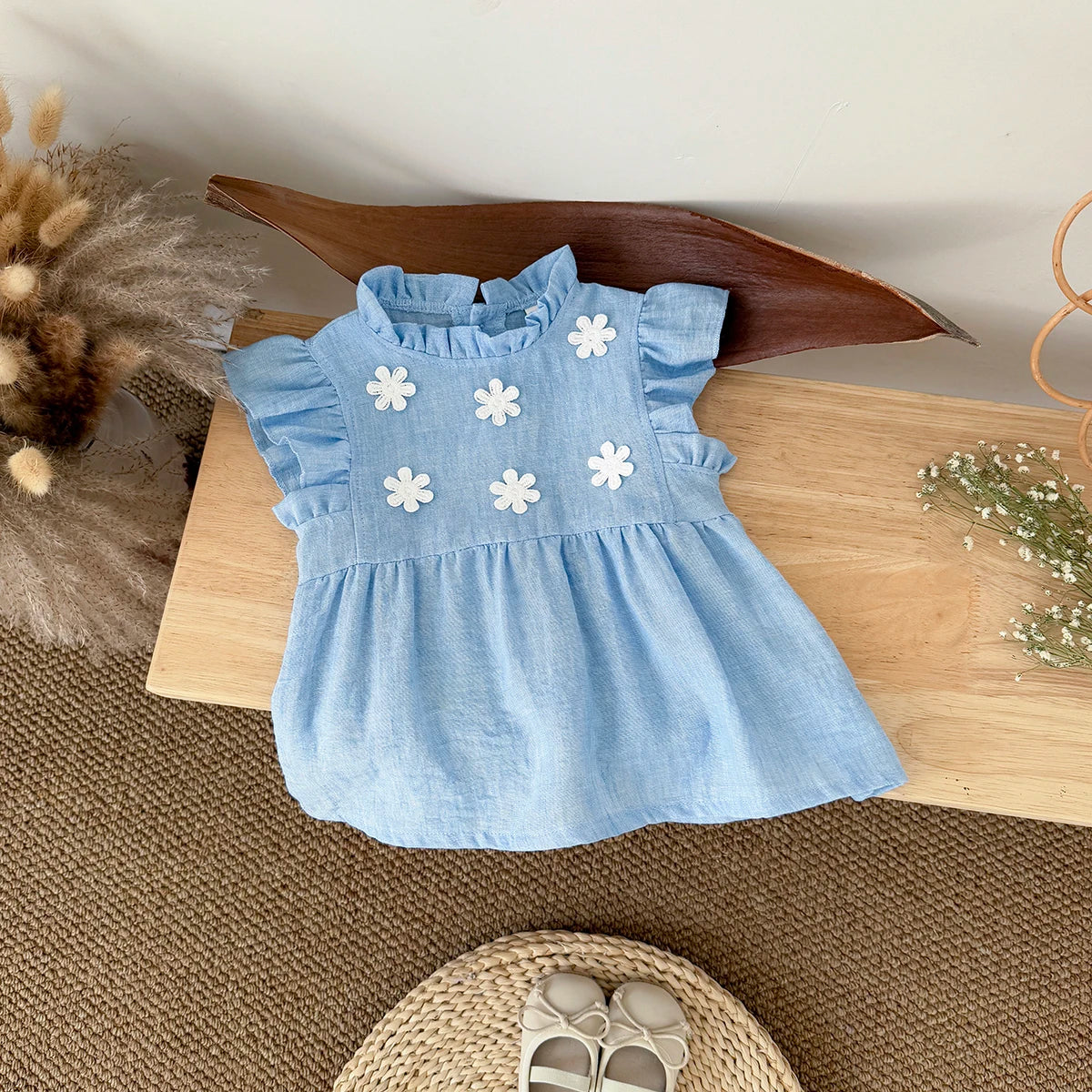 Floral Princess Dress – Baby Girl (6M–3T)