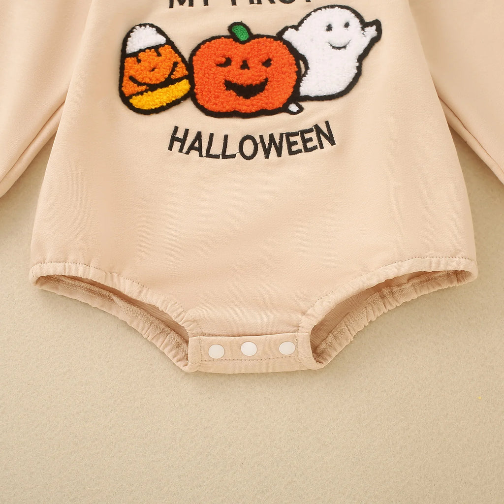 My First Halloween Embroidered Romper – Unisex (0–18M)