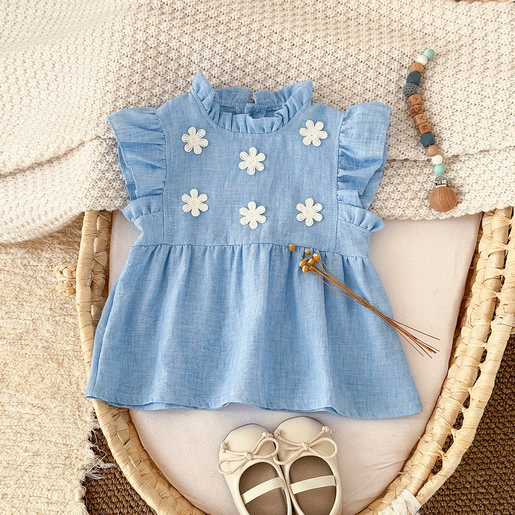 Floral Princess Dress – Baby Girl (6M–3T)