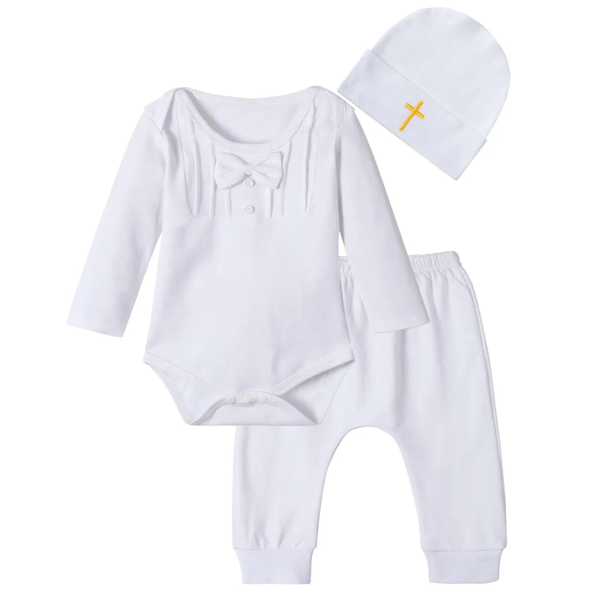 Halloween Costume Bodysuit, Pants & Hat Set – Unisex (0–12M)