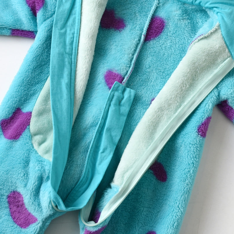 Animal Hooded Fleece Jumpsuit – Unisex (12M–5T)