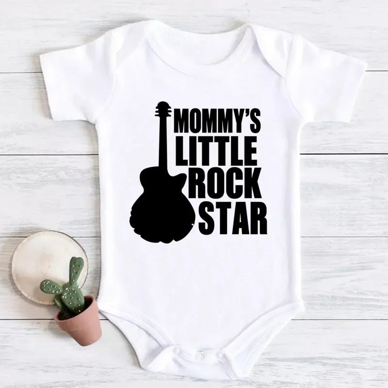 Mommy's Little Rock Star Graphic Bodysuit – Unisex (0–24M)