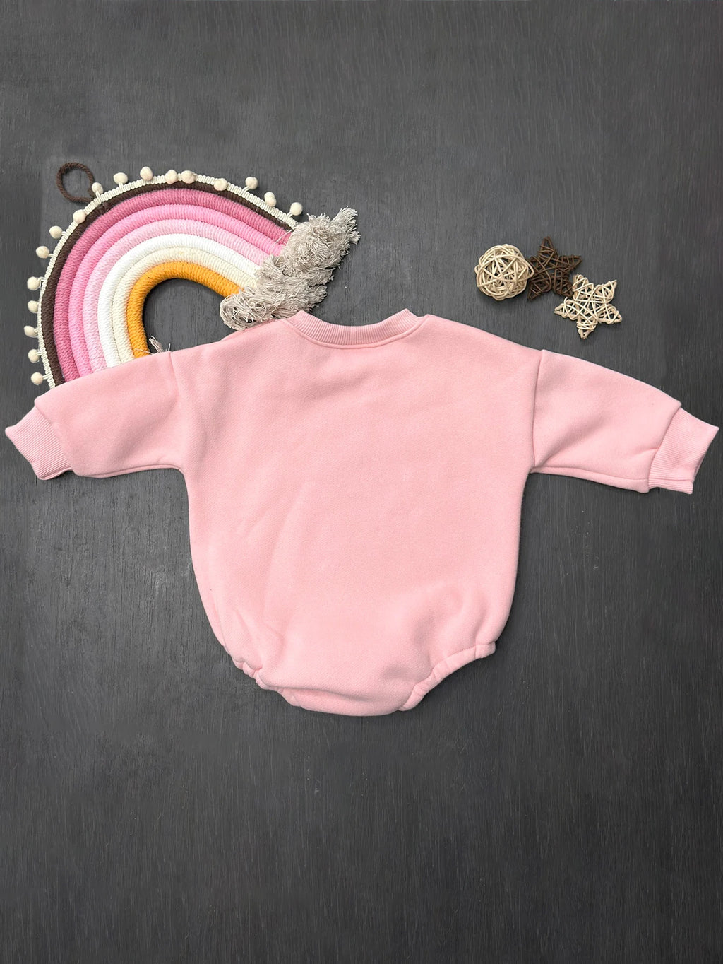 Little Bunny Plush Long-Sleeve Romper – Baby (3M–18M)