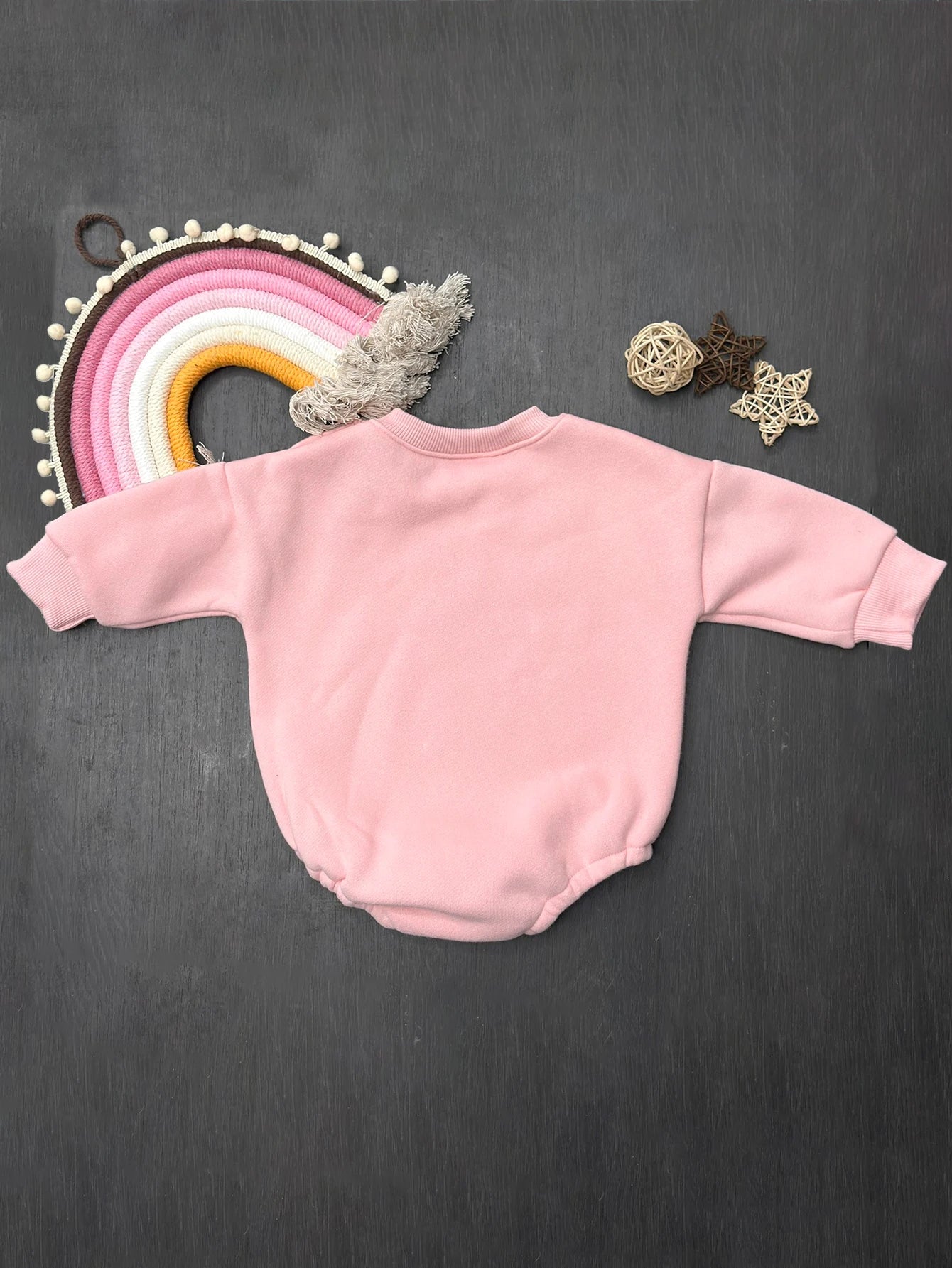 Little Bunny Plush Long-Sleeve Romper – Baby (3M–18M)