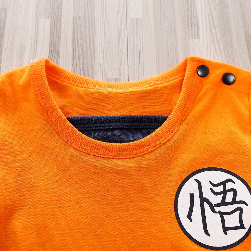 Anime Character Graphic Short-Sleeve Romper – Boys (3M–18M)