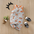 Fox Print Sleeveless Cotton Bodysuit – Baby (0M–18M)