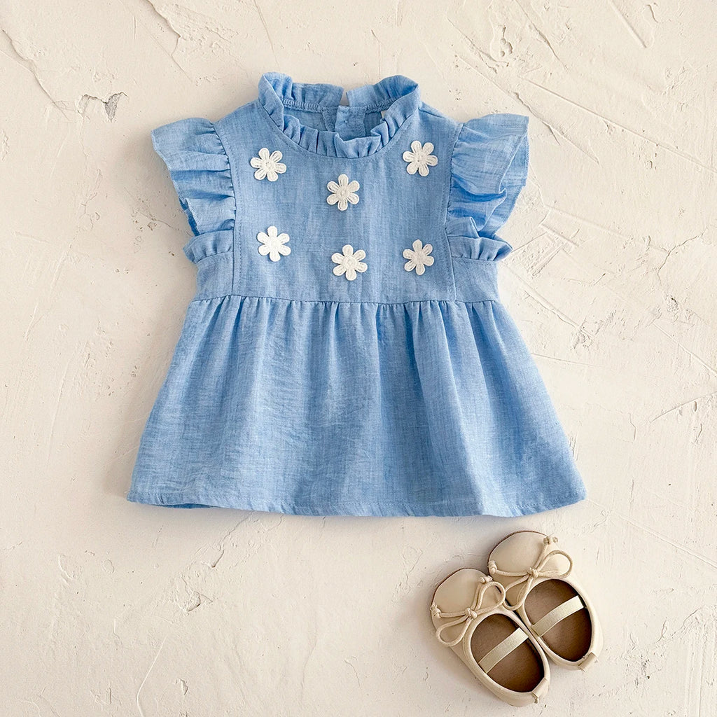 Floral Princess Dress – Baby Girl (6M–3T)