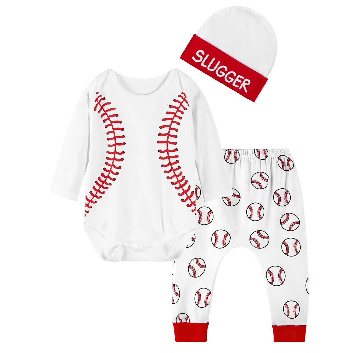 Halloween Costume Bodysuit, Pants & Hat Set – Unisex (0–12M)