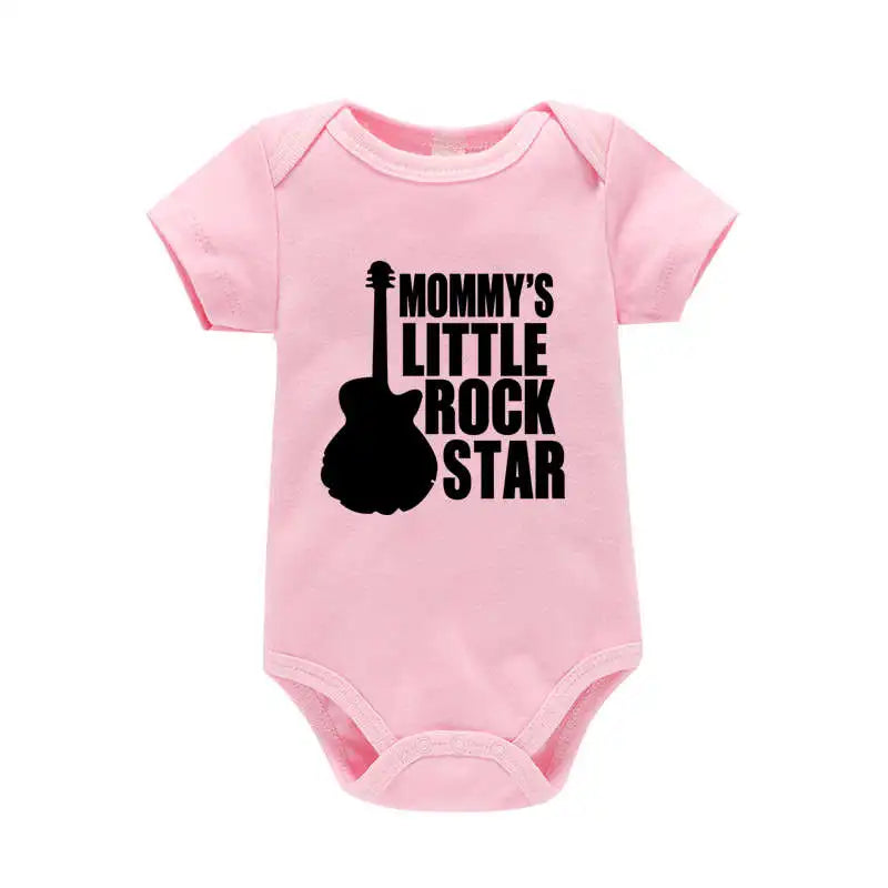 Mommy's Little Rock Star Graphic Bodysuit – Unisex (0–24M)