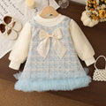 Bow & Mesh Princess Dress – Baby Girl (9M–3T)