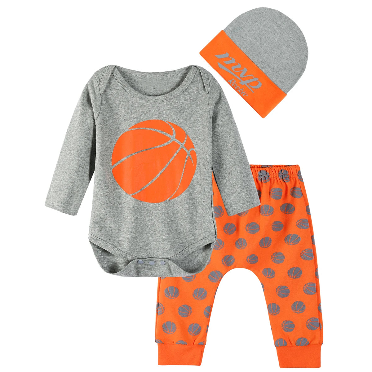 Halloween Costume Bodysuit, Pants & Hat Set – Unisex (0–12M)