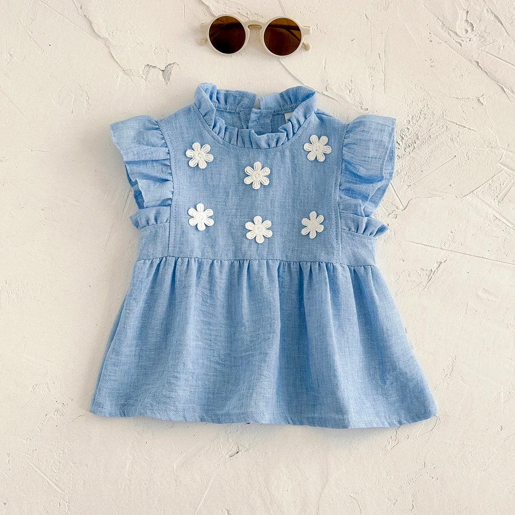 Floral Princess Dress – Baby Girl (6M–3T)