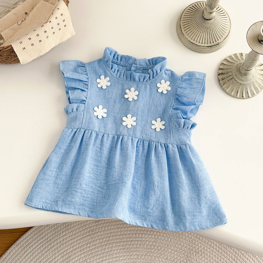 Floral Princess Dress – Baby Girl (6M–3T)