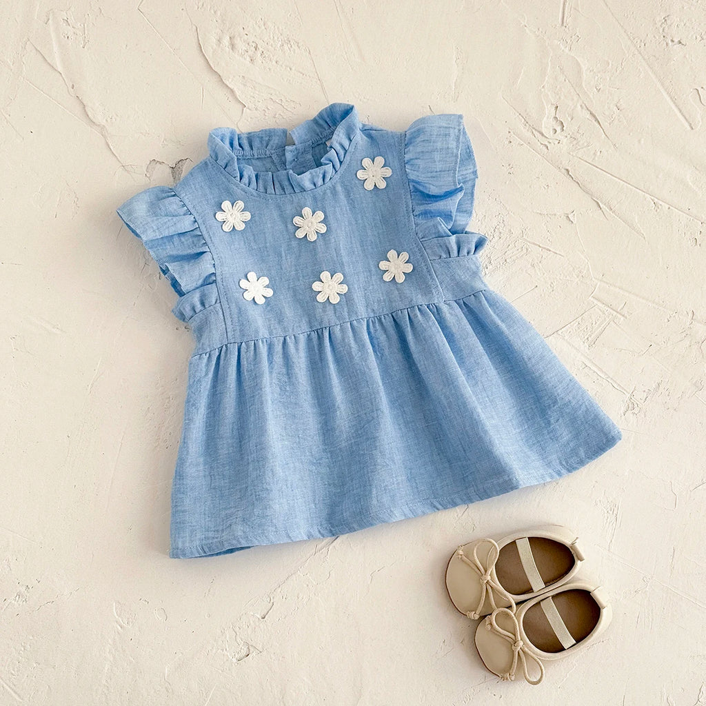 Floral Princess Dress – Baby Girl (6M–3T)