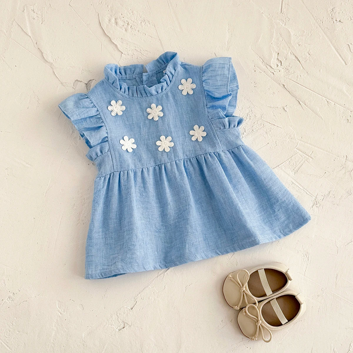 Floral Princess Dress – Baby Girl (6M–3T)