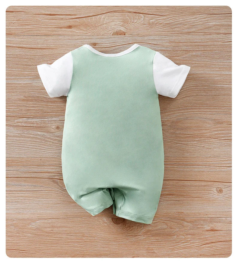 Dinosaur Print Short-Sleeve Romper – Baby (0M–18M)
