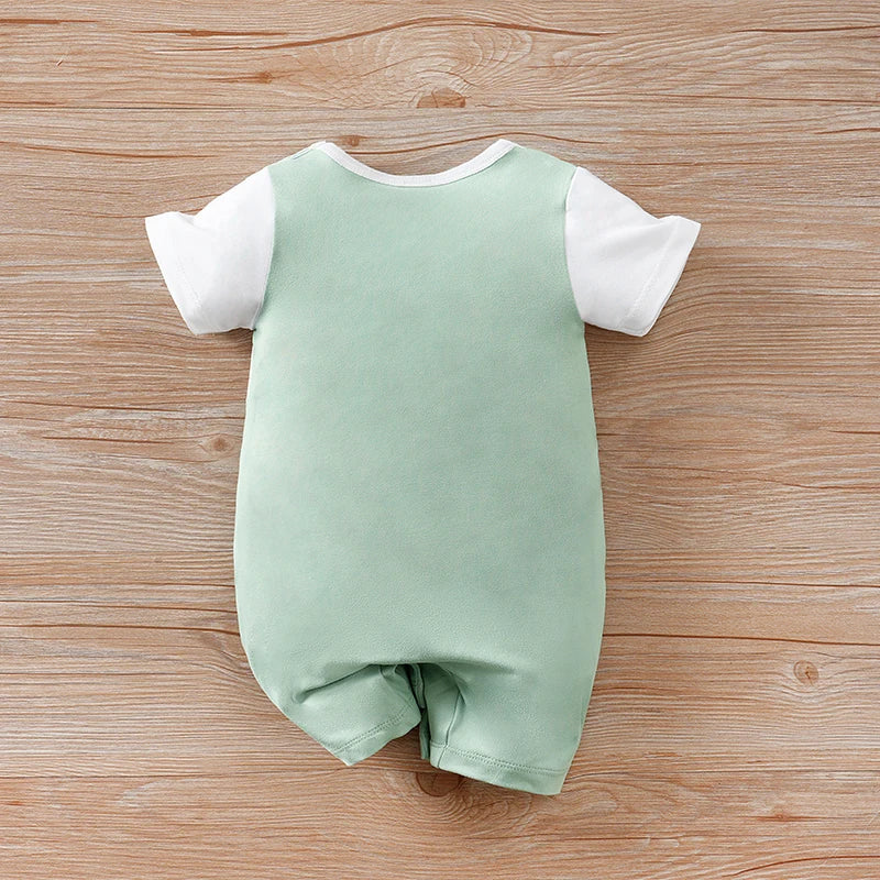 Dinosaur Print Short-Sleeve Romper – Baby (0M–18M)