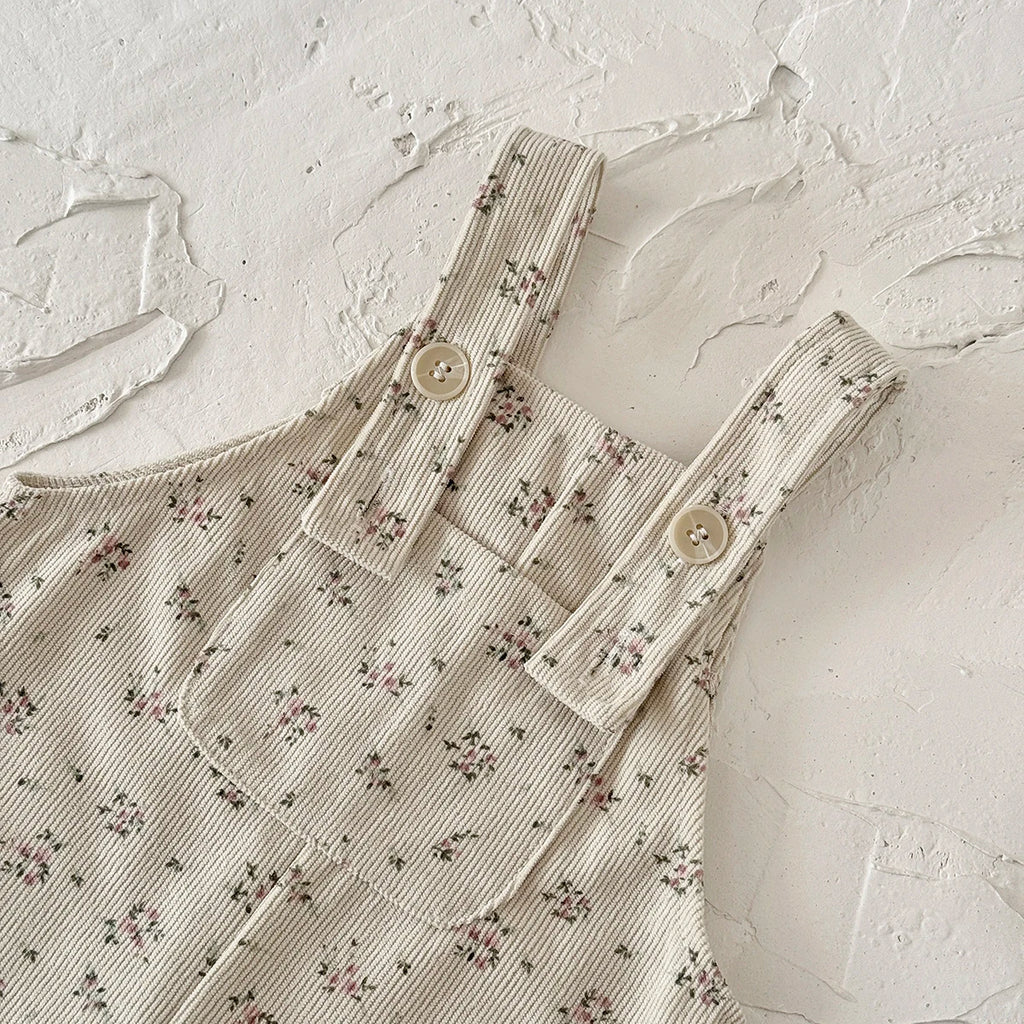 Floral Sleeveless Jumpsuit – Baby Girl (6M–3T)