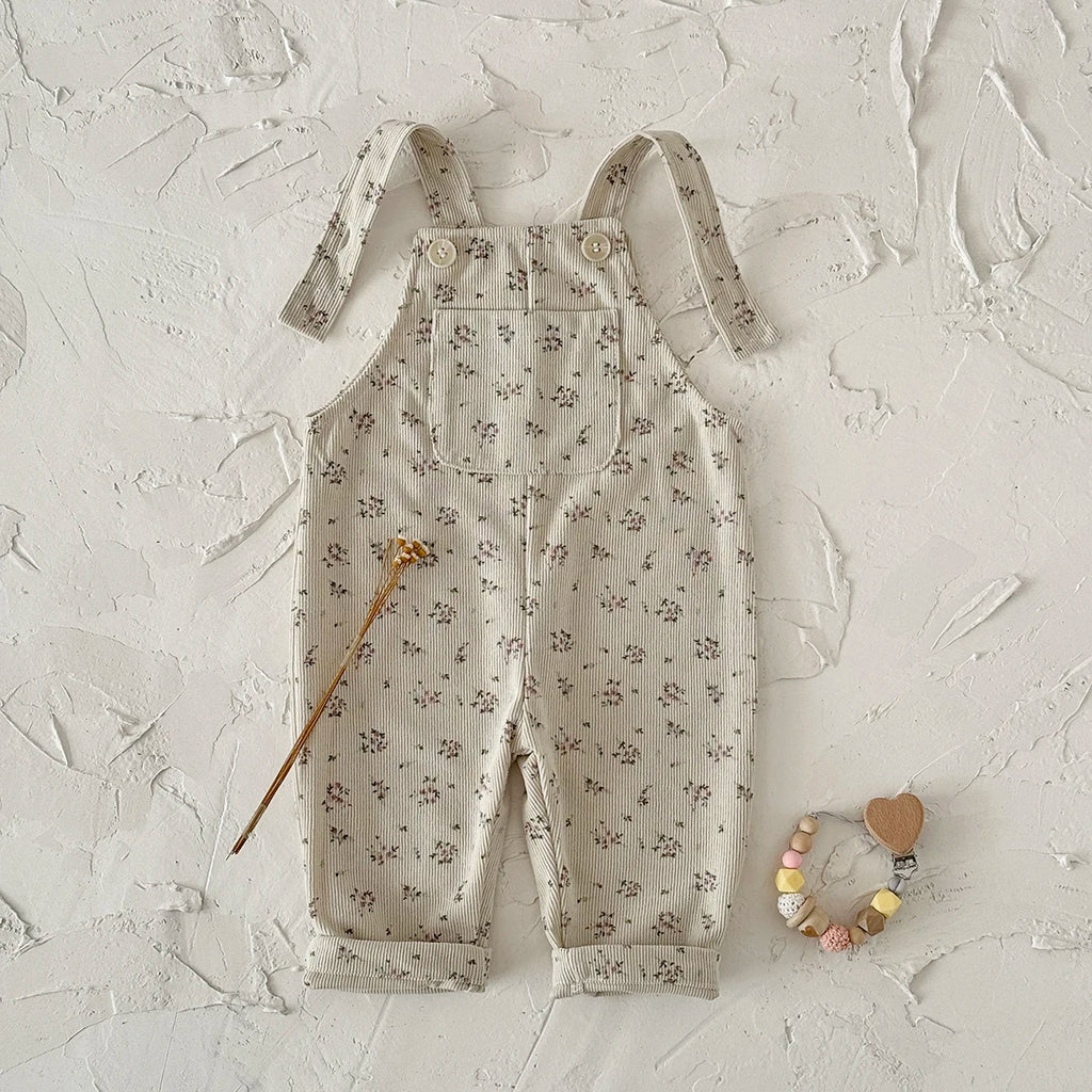 Floral Sleeveless Jumpsuit – Baby Girl (6M–3T)