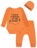 Halloween Costume Bodysuit, Pants & Hat Set – Unisex (0–12M)