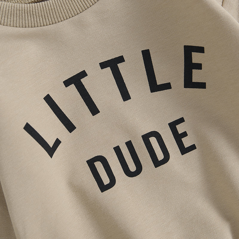 Little Dude Sweatshirt & Sweatpants Combo