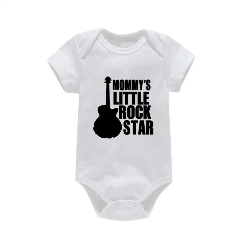 Mommy's Little Rock Star Graphic Bodysuit – Unisex (0–24M)