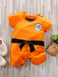 Anime Character Graphic Short-Sleeve Romper – Boys (3M–18M)