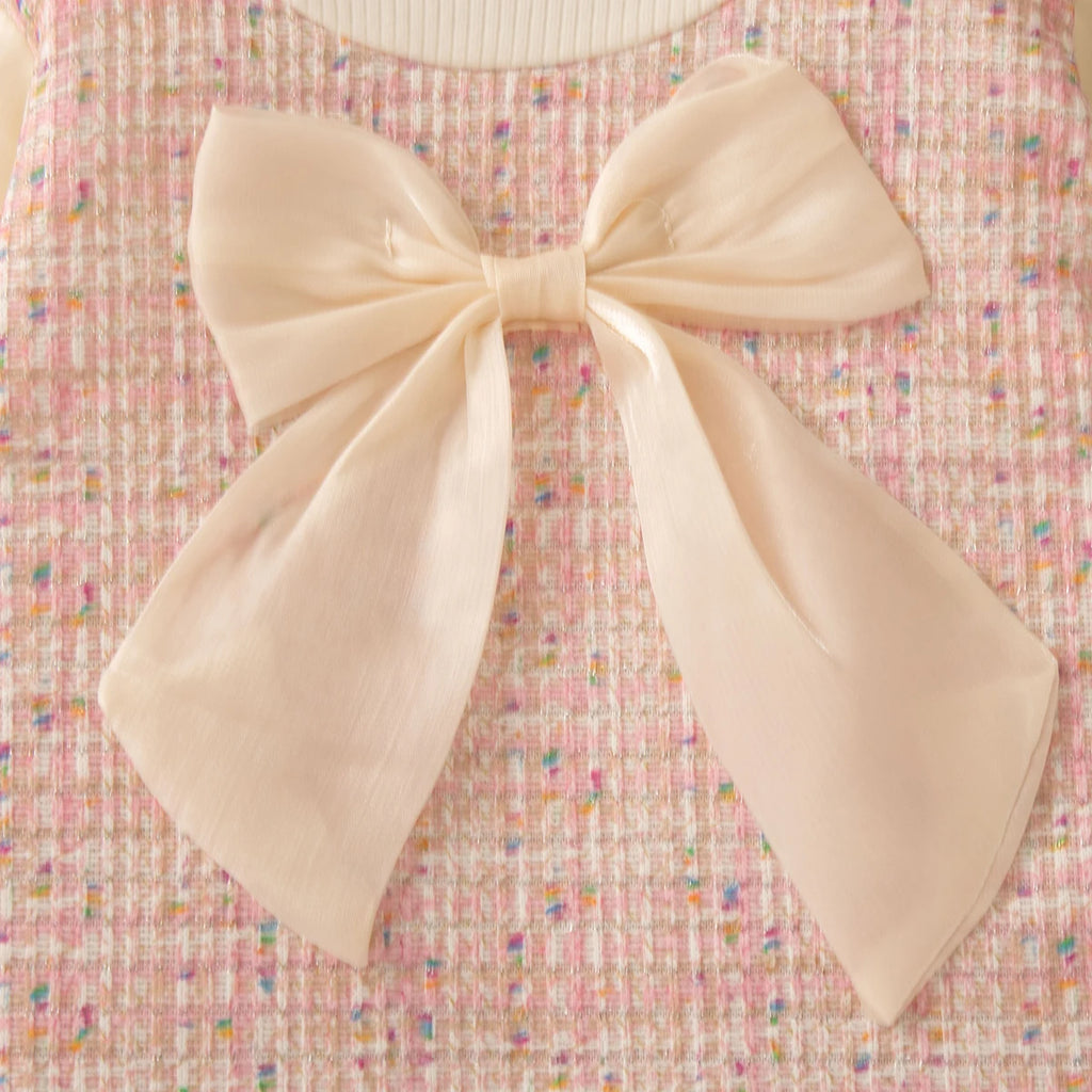 Bow & Mesh Princess Dress – Baby Girl (9M–3T)