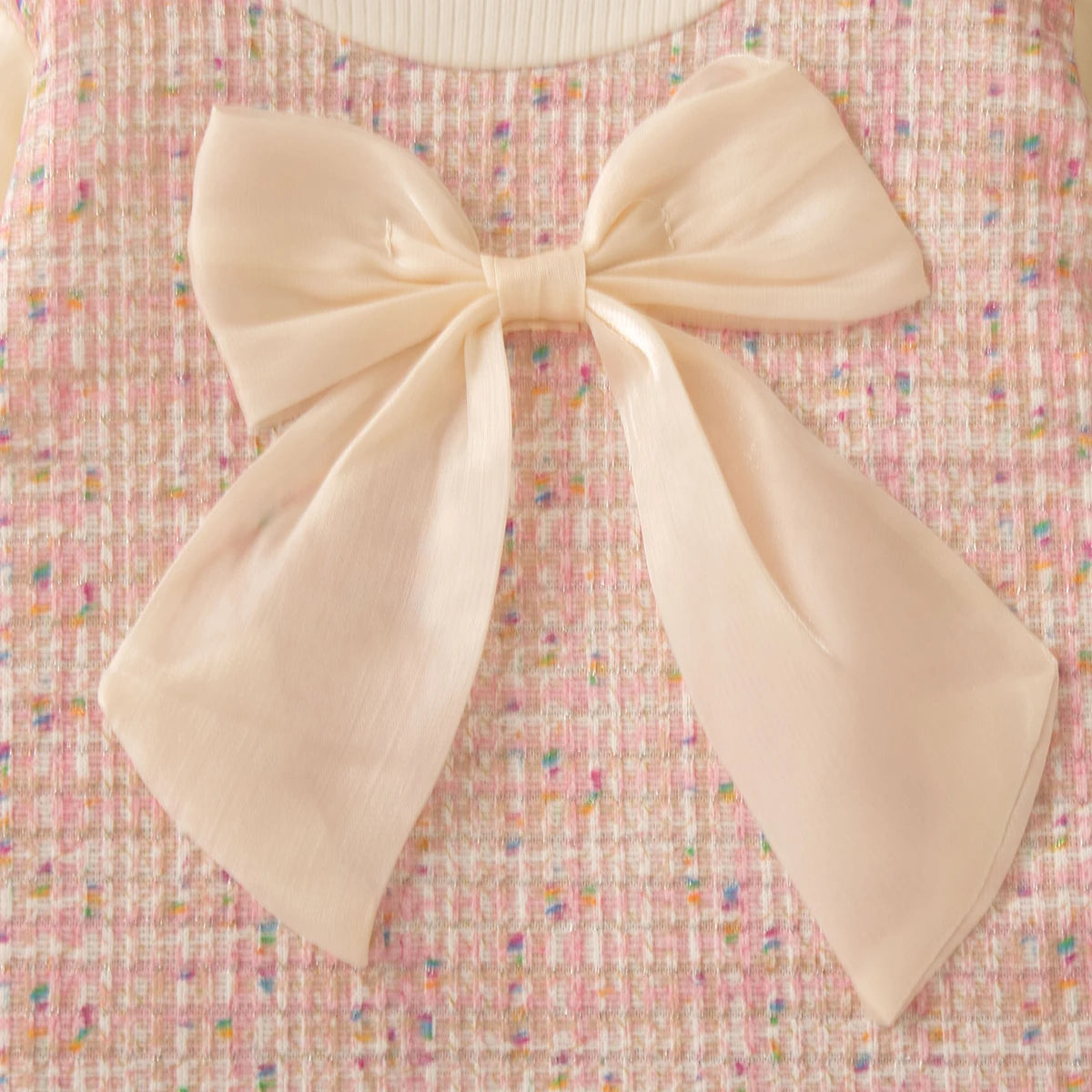 Bow & Mesh Princess Dress – Baby Girl (9M–3T)