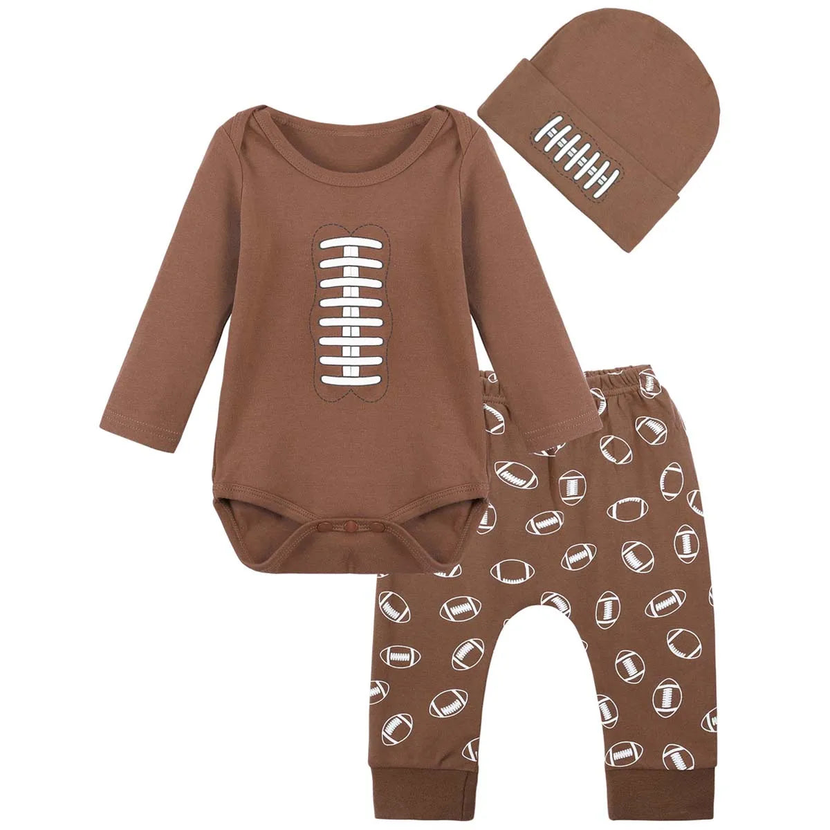 Halloween Costume Bodysuit, Pants & Hat Set – Unisex (0–12M)