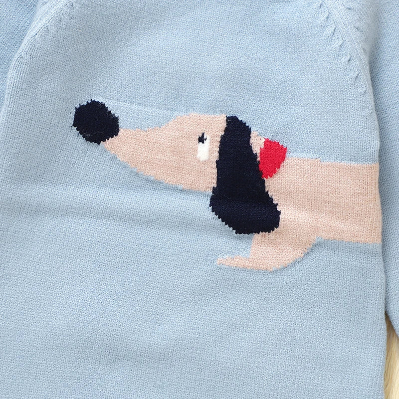 Knitted Long Sleeve Romper – Baby (3–18M)