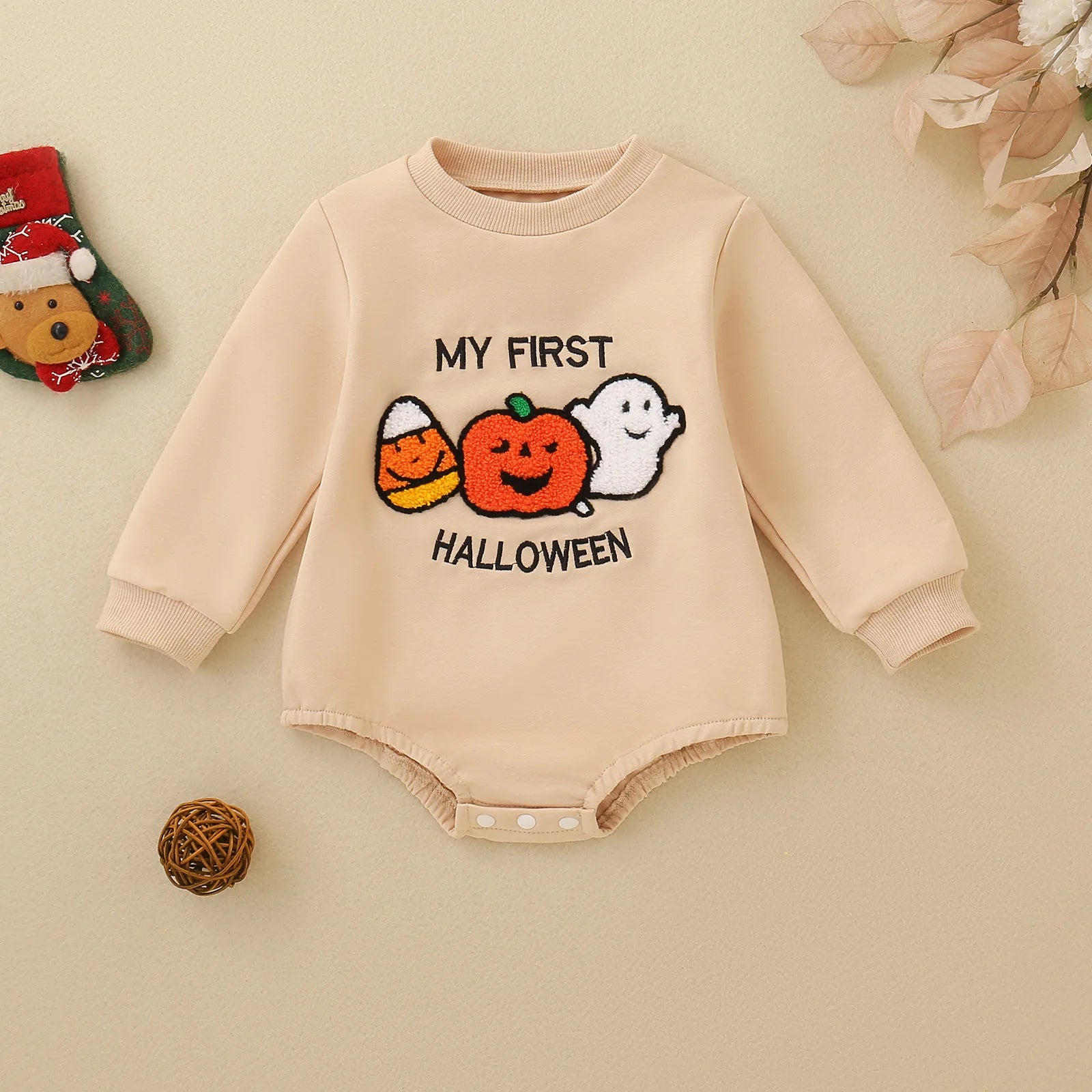 My First Halloween Embroidered Romper – Unisex (0–18M)