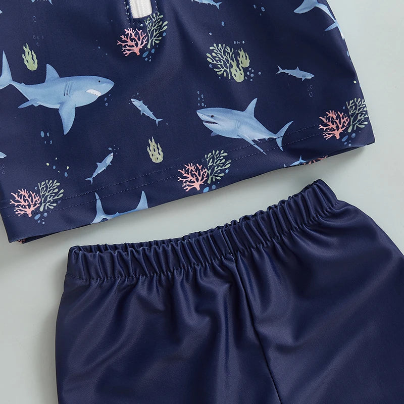 3-Piece Swim Set – Baby & Toddler Boys (0M–5T)