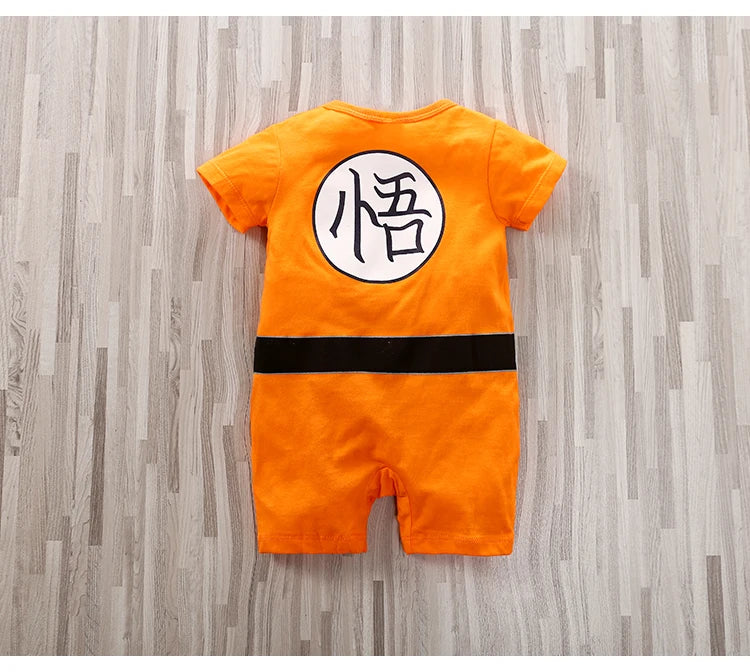 Anime Character Graphic Short-Sleeve Romper – Boys (3M–18M)