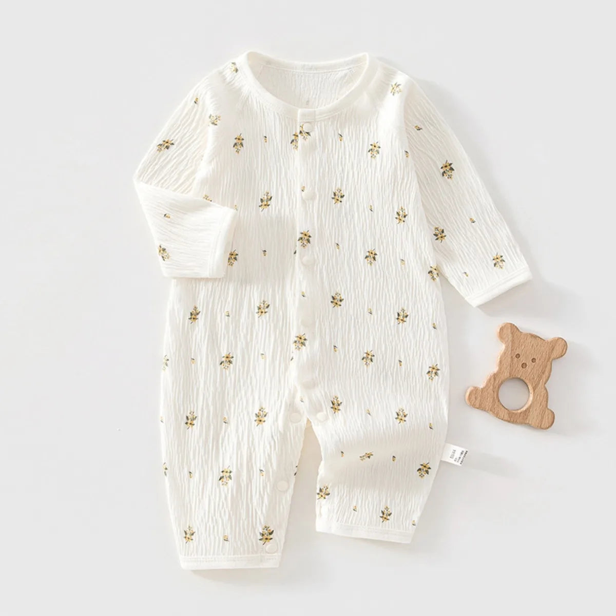 Pure Cotton Snap-Closure Onesie – Baby (3M–18M)